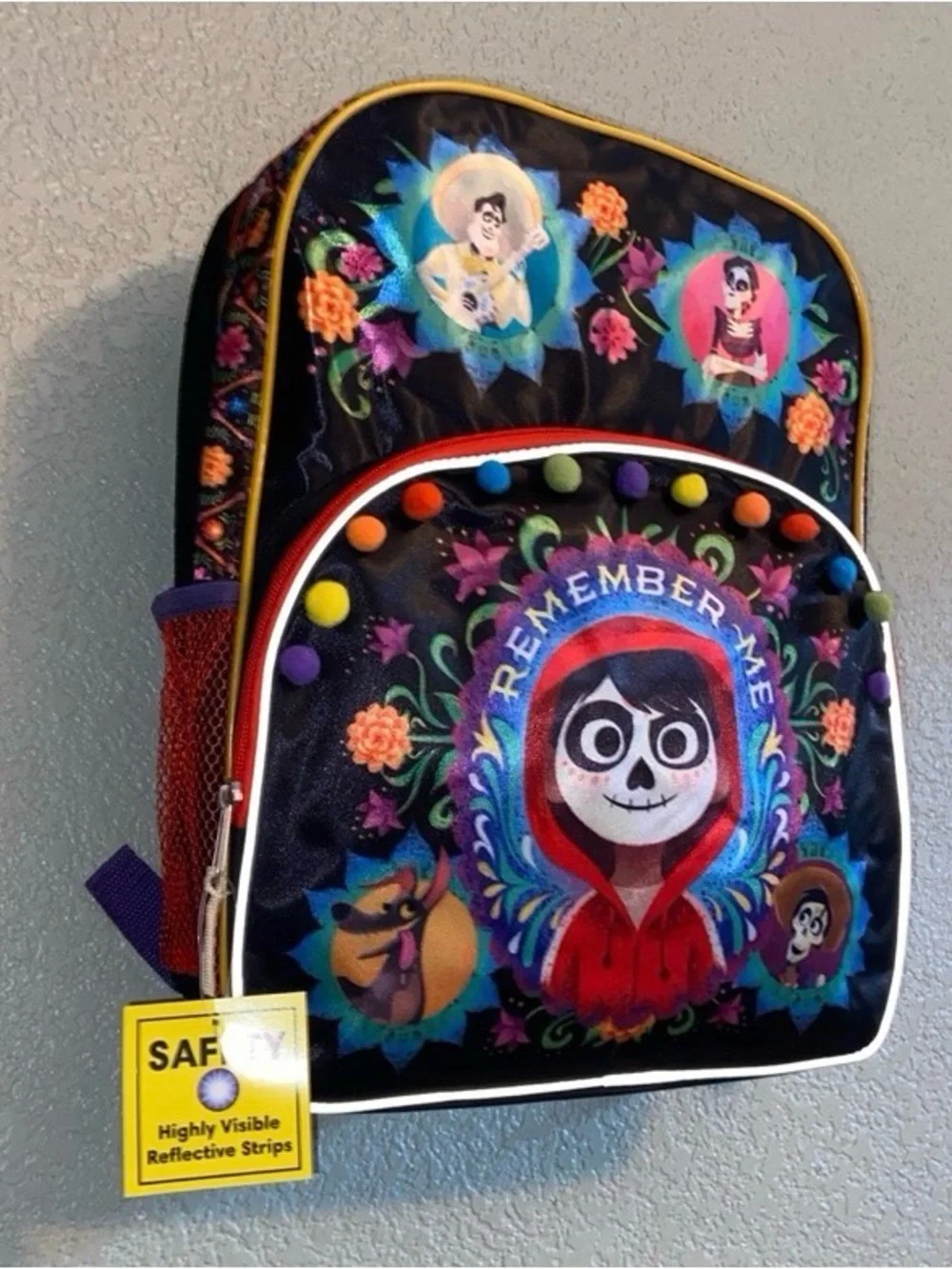 Disney COCO Movie Large Reinforced School Backpack -Remember Me- 16”H x 12”W - Picture 3 of 5